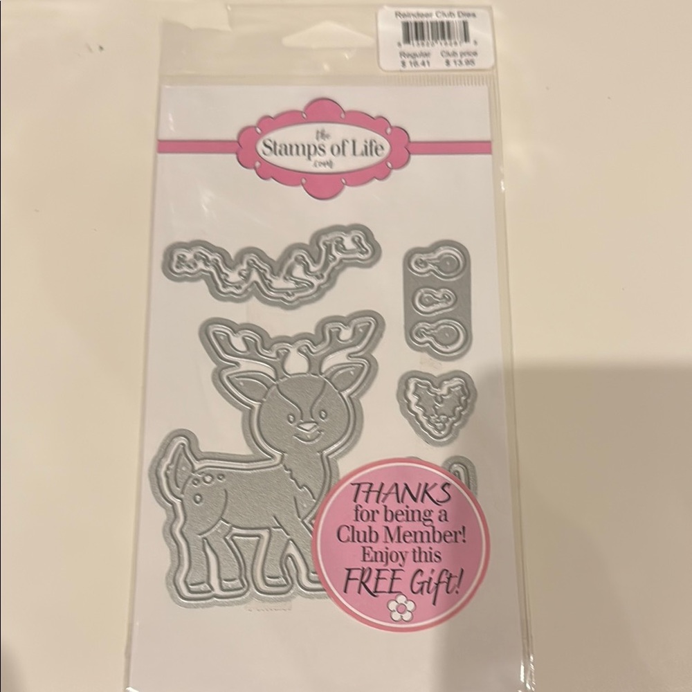 Silver Reindeer Die Set